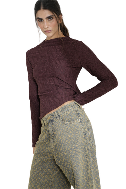 Top Timeless Aura, Burgundy