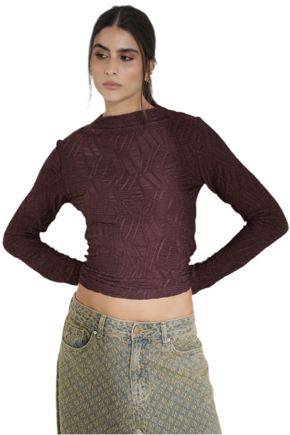 Top Timeless Aura, Burgundy