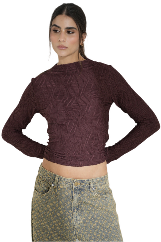 Top Timeless Aura, Burgundy