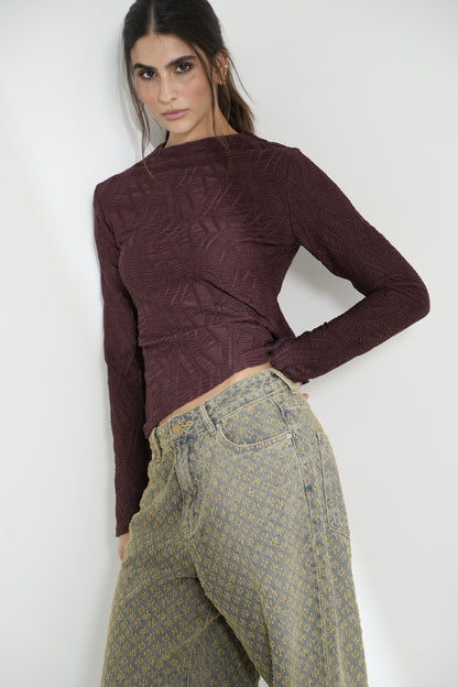 Top Timeless Aura, Burgundy