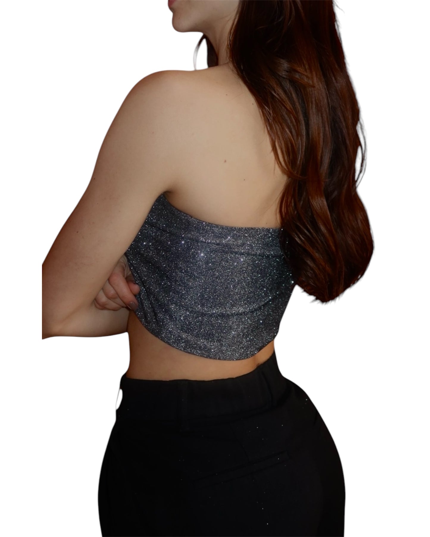 Top Starlight Bandeau, Silver